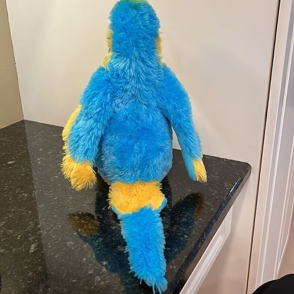Build A Bear Macaw Parrot Plush Bird Blue Yellow Zoorrific St Louis Zoo - Picture 5 of 9